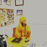Swamiji in Sudathi_s office 1.28.04_CMP_WM