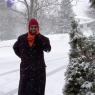 5-Swamiji-playing-with-snow-USA-Tour