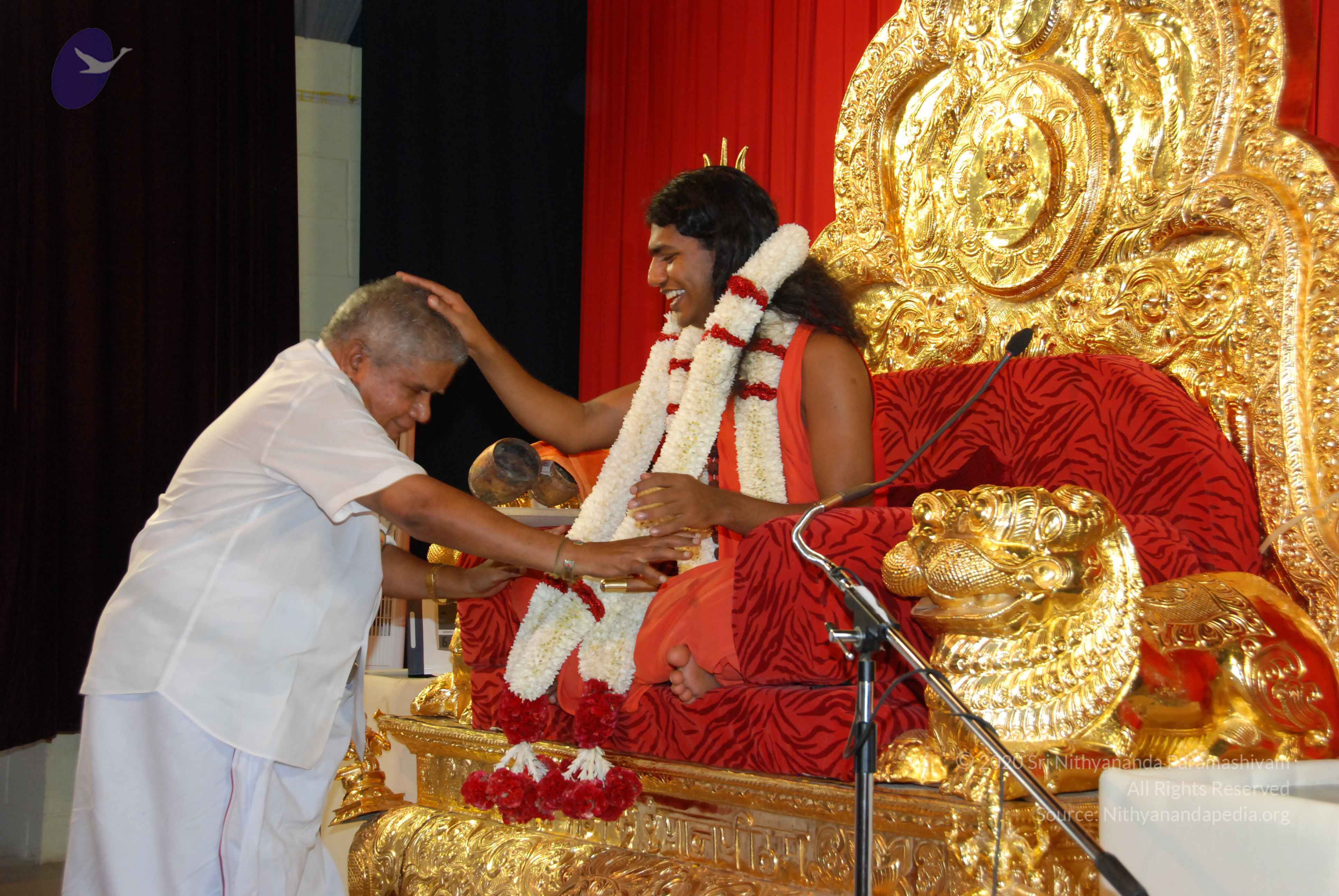 blessing the first devotee who started the mission_CMP_WM